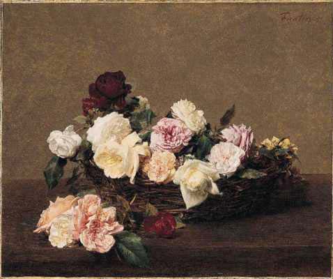 Henri Fantin-Latour A Basket of Roses